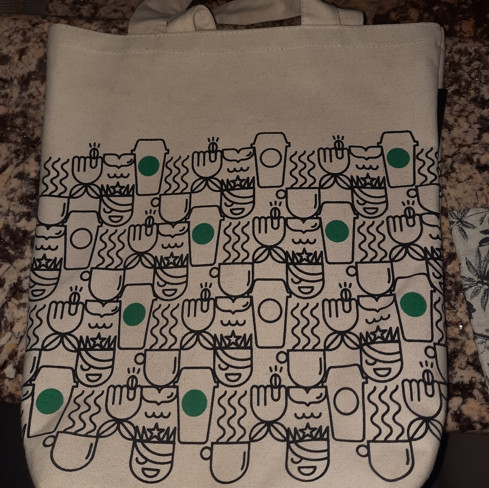 Starbucks canvas bas